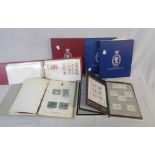 Four stock albums containing 1977 Silver Jubilee commemorative stamps from Commonwealth