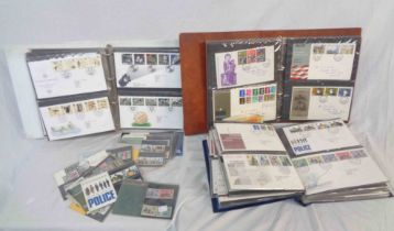 Three assorted albums containing collections of GB FDCs dating from the mid 1960's to late 1990's,