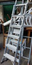 Two aluminium ladders