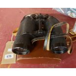 A case pair of Carl Zeiss Jenoptem 10X50 binoculars