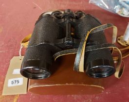 A case pair of Carl Zeiss Jenoptem 10X50 binoculars