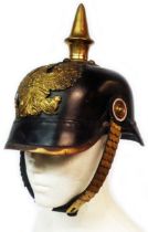 A reproduction German Pickelhaube