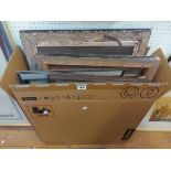 A box containing a quantity of assorted picture frames - various size