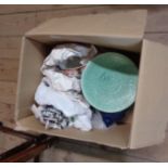 A box containing a small quantity of ceramics