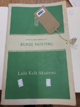 A folio containing Bundi Painting loose coloured prints - printed in Bombay - Lalit Kala Series