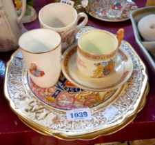 A small quantity of commemorative china comprising Paragon bone china Edward VIII and George VI