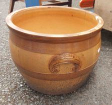 A large Doulton pot - a/f