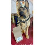 A Leonardo Collection German shepherd resin dog figurine