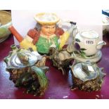 A small quantity of ceramics including Staffordshire teapot, etc.