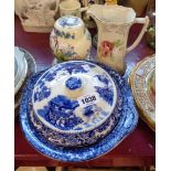 A small quantity of ceramics including Mason's Ironstone ginger jar and cover, decorated in the