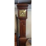 A 19th Century oak longcase clock, the 30.5cm square brass dial marked for John Wimble of Ashford