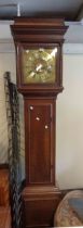 A 19th Century oak longcase clock, the 30.5cm square brass dial marked for John Wimble of Ashford