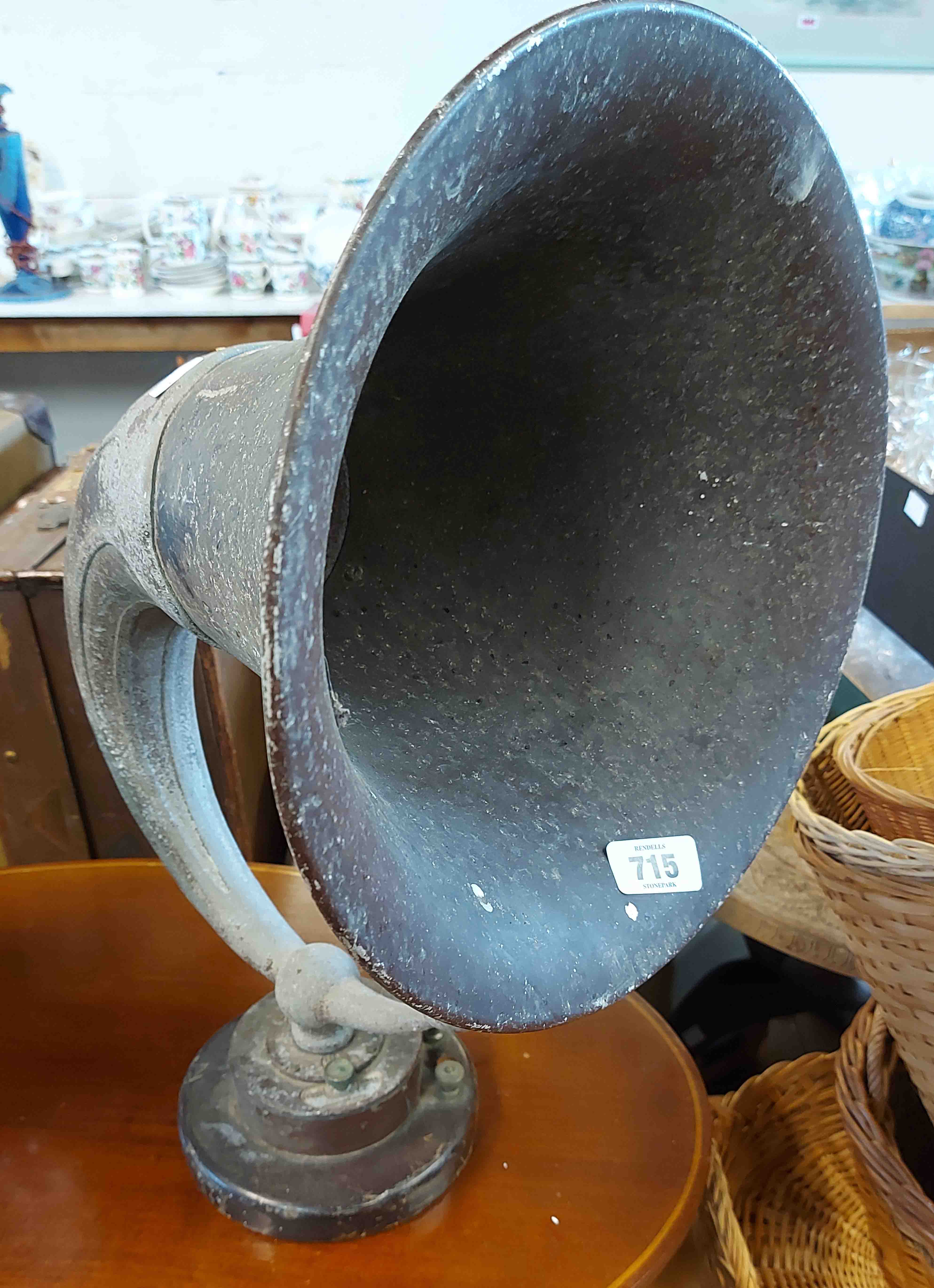 A 1920's S. G. Brown Ltd. radio speaker of horn form