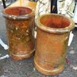 Two old chimney pots