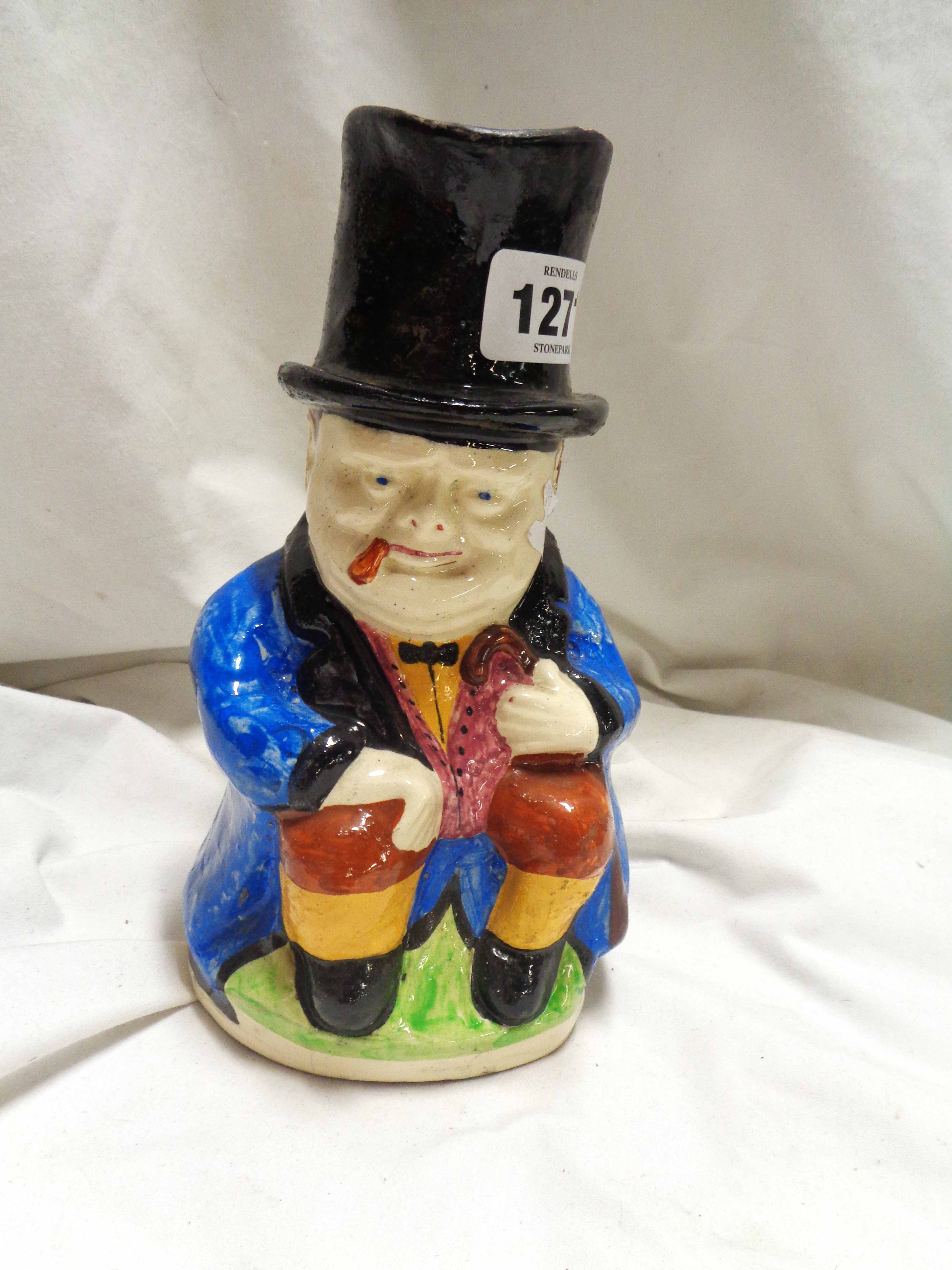 A C.H. Brannam Barnstaple Winston Churchill Toby jug