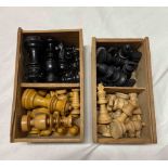 Two complete chess sets