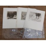 †William Walcott: a collection of fourteen unframed monochrome lithographic reproductions of the