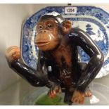 A SylvaC pottery figurine, depicting a Chimpanzee