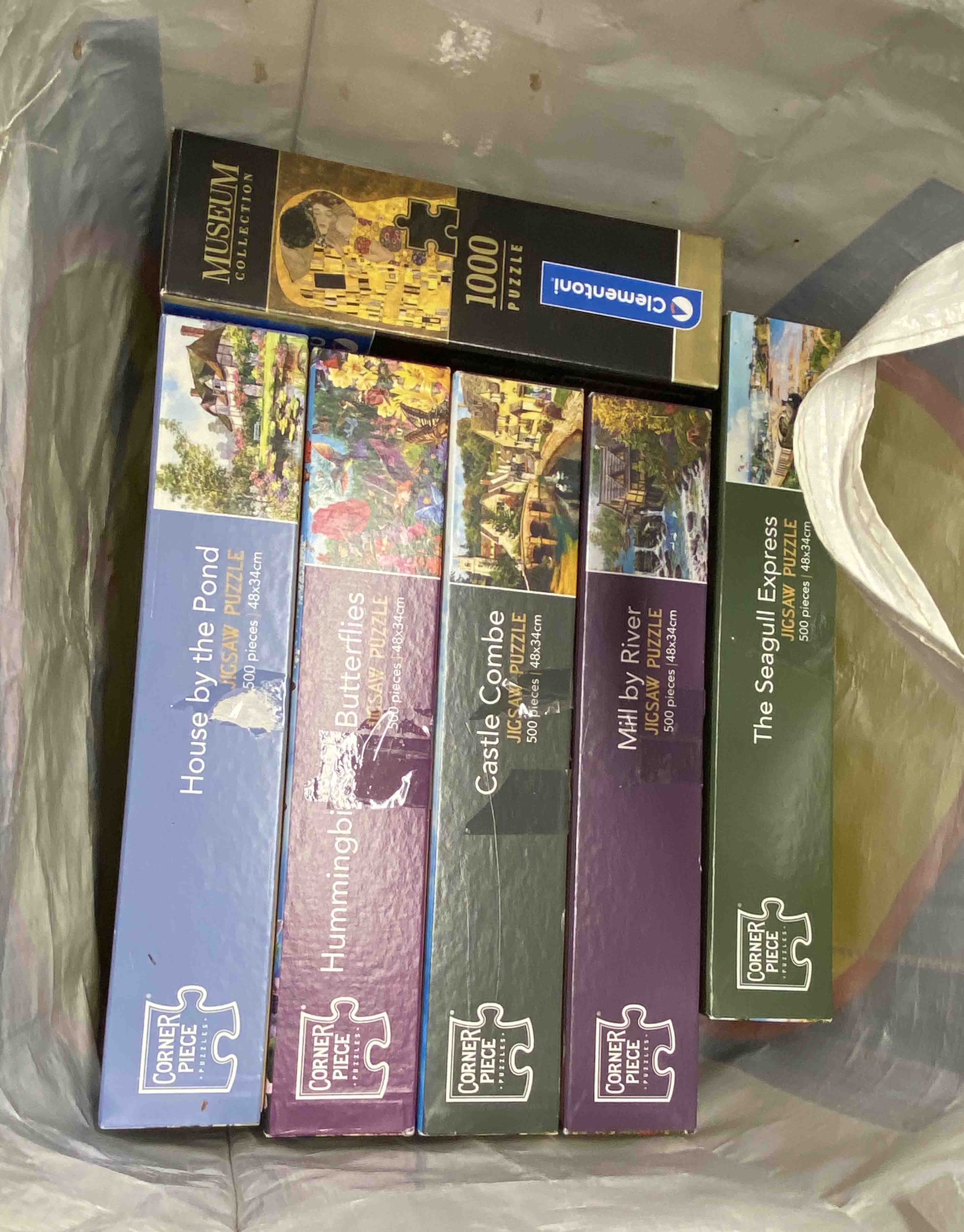 Two bags containing a quantity of modern jigsaw puzzles - Image 3 of 5