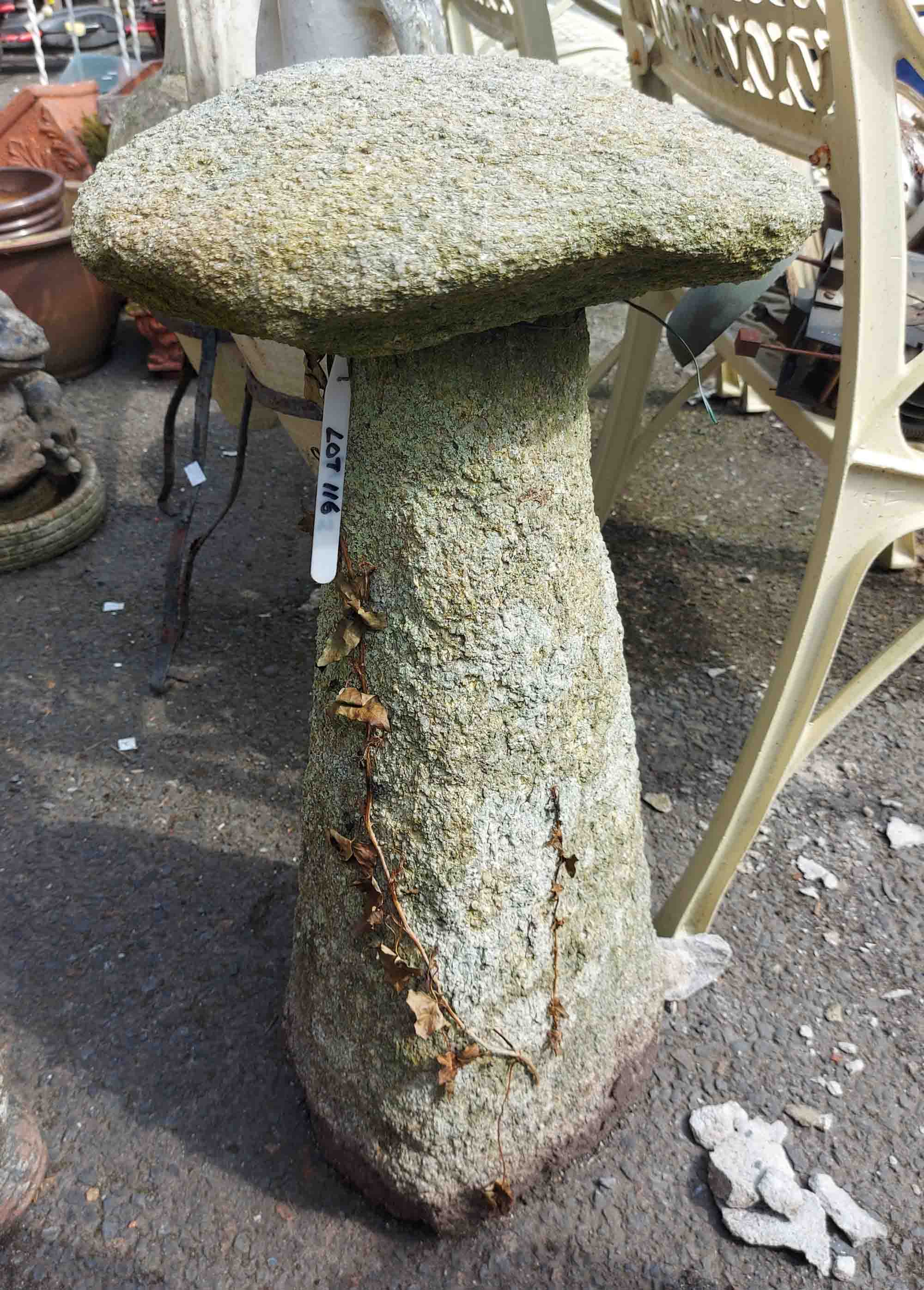 An old granite saddle stone