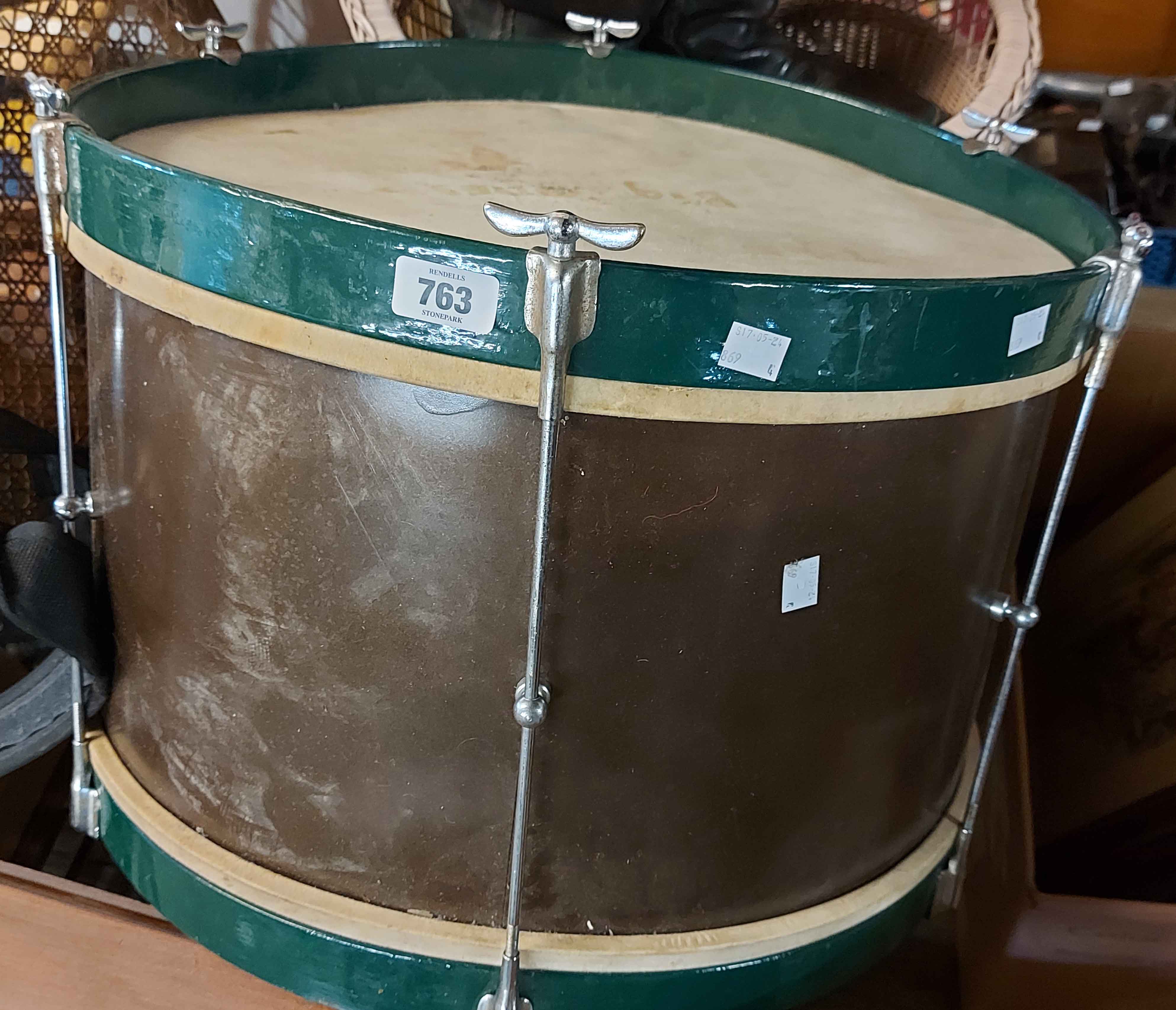 A large marching drum