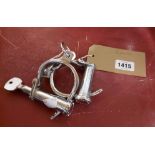 A modern pair of replica 19th Century handcuffs