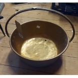 A brass preserve pan