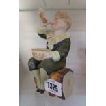 A late 19th/early 20th Century German painted bisque porcelain Pears Soap advertising figurine,