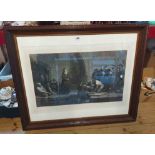 F. Goodall: an antique moulded oak framed large format monochrome print entitled 'Cranmer at the