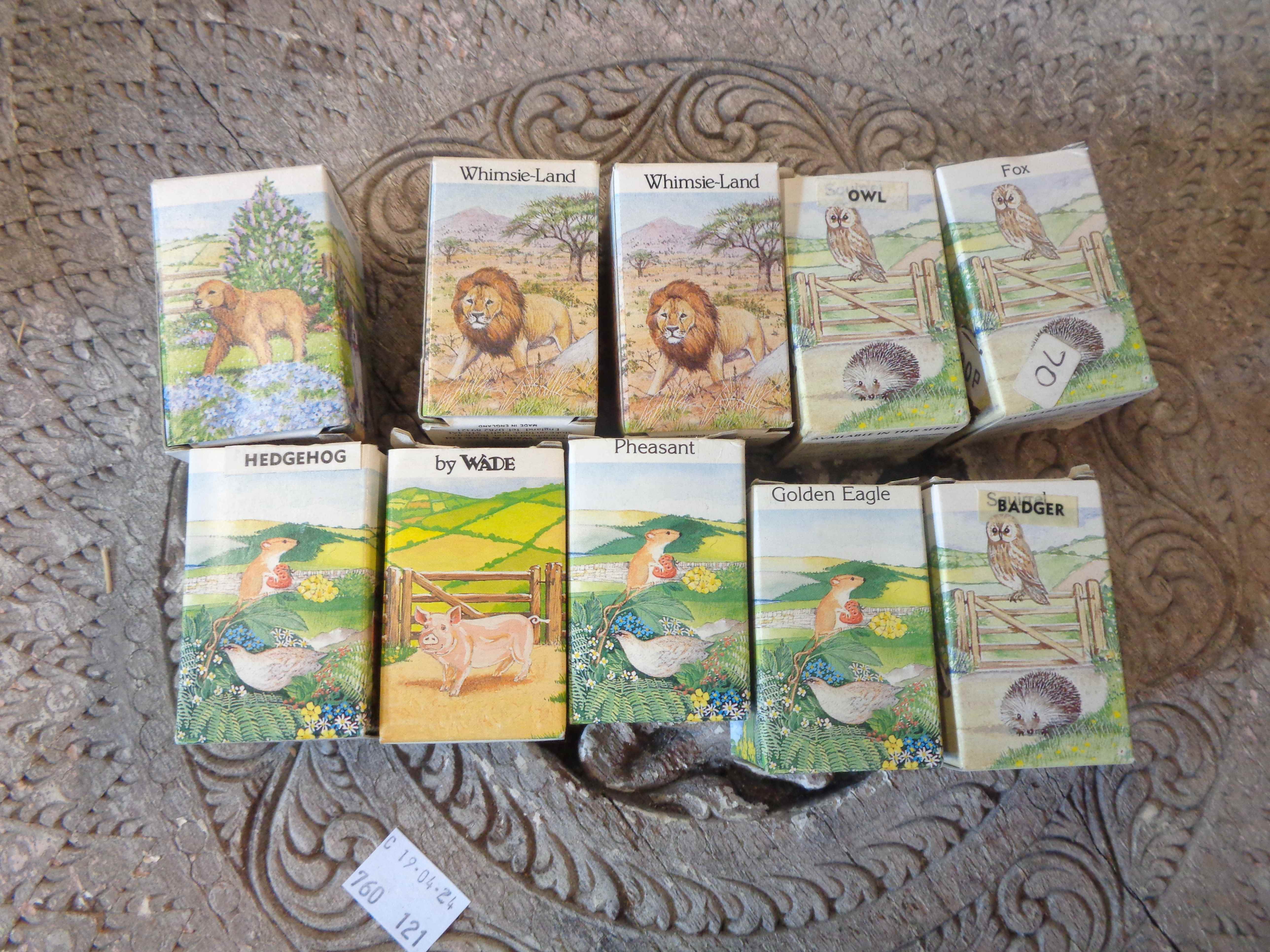 Ten boxed Wade whimsie animals