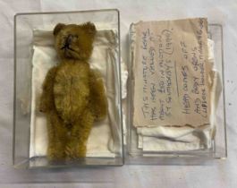 An antique miniature Schuco Lipstick Bear