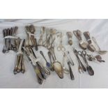 A quantity of vintage German 90 grade plated ornate cutlery, etc. - listed