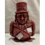 A modern Boer War related Transvaal money box, depicting President Kruger