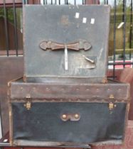 Two old travelling trunks