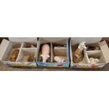 Three boxed Wade 'Happy Family' sets comprising Pig family, Giraffe family and Frog family