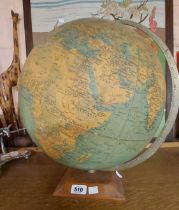 A vintage Philips Challenge globe on stand