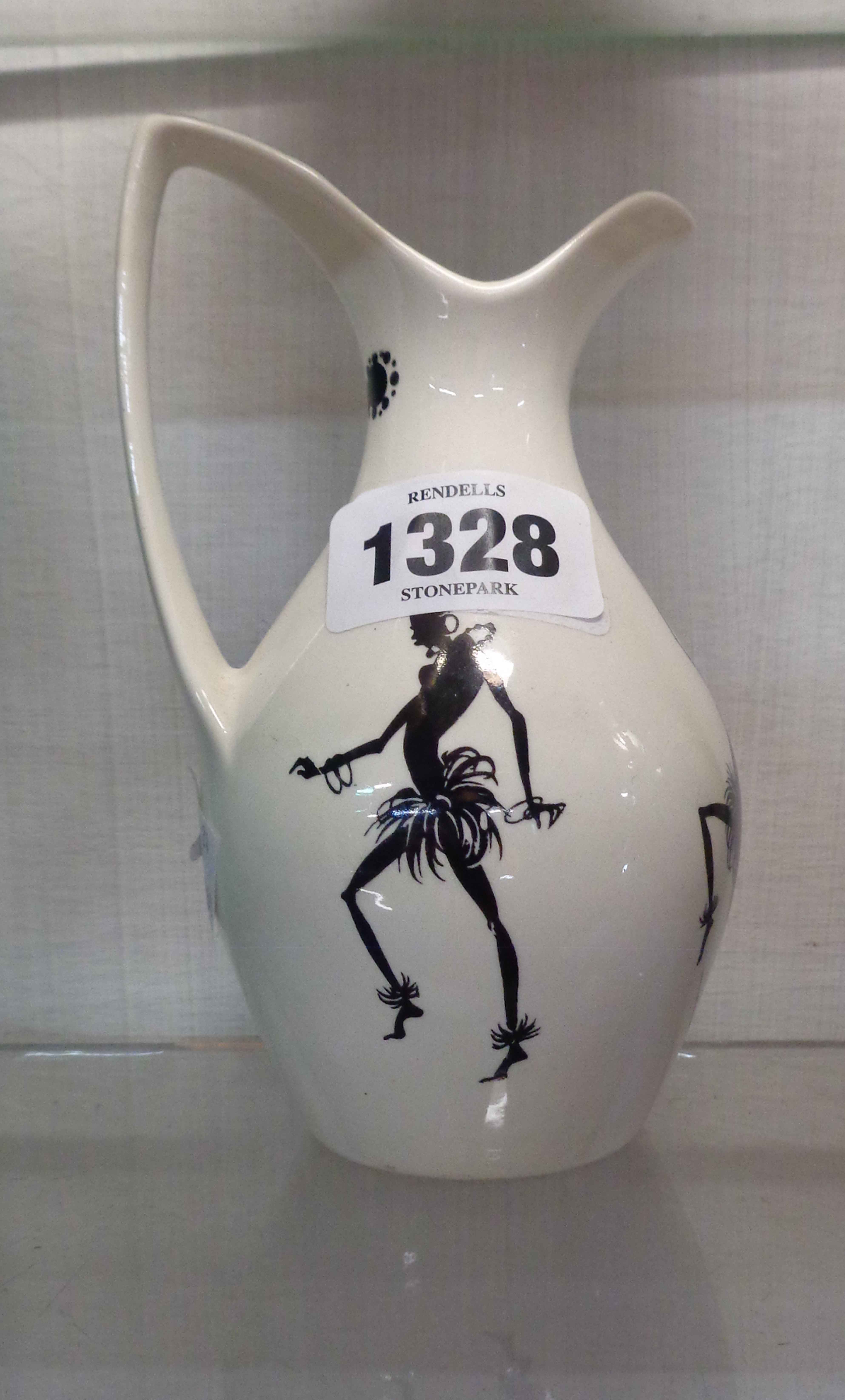 A vintage Wade pottery jug decorated in the Zamba pattern