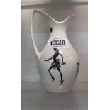 A vintage Wade pottery jug decorated in the Zamba pattern