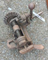 A Bissel floorboard clamp