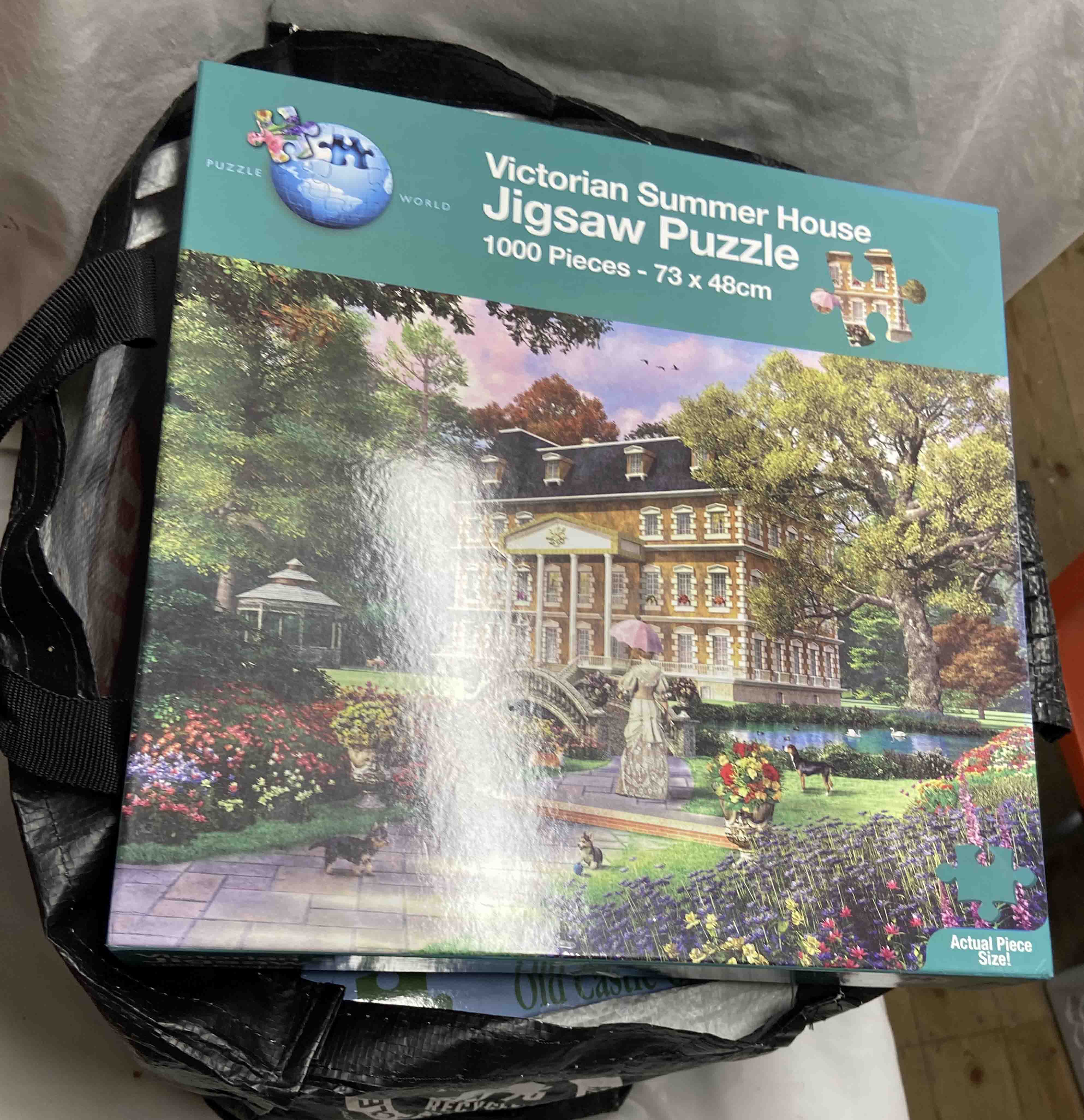 Two bags containing a quantity of modern jigsaw puzzles - Image 2 of 5