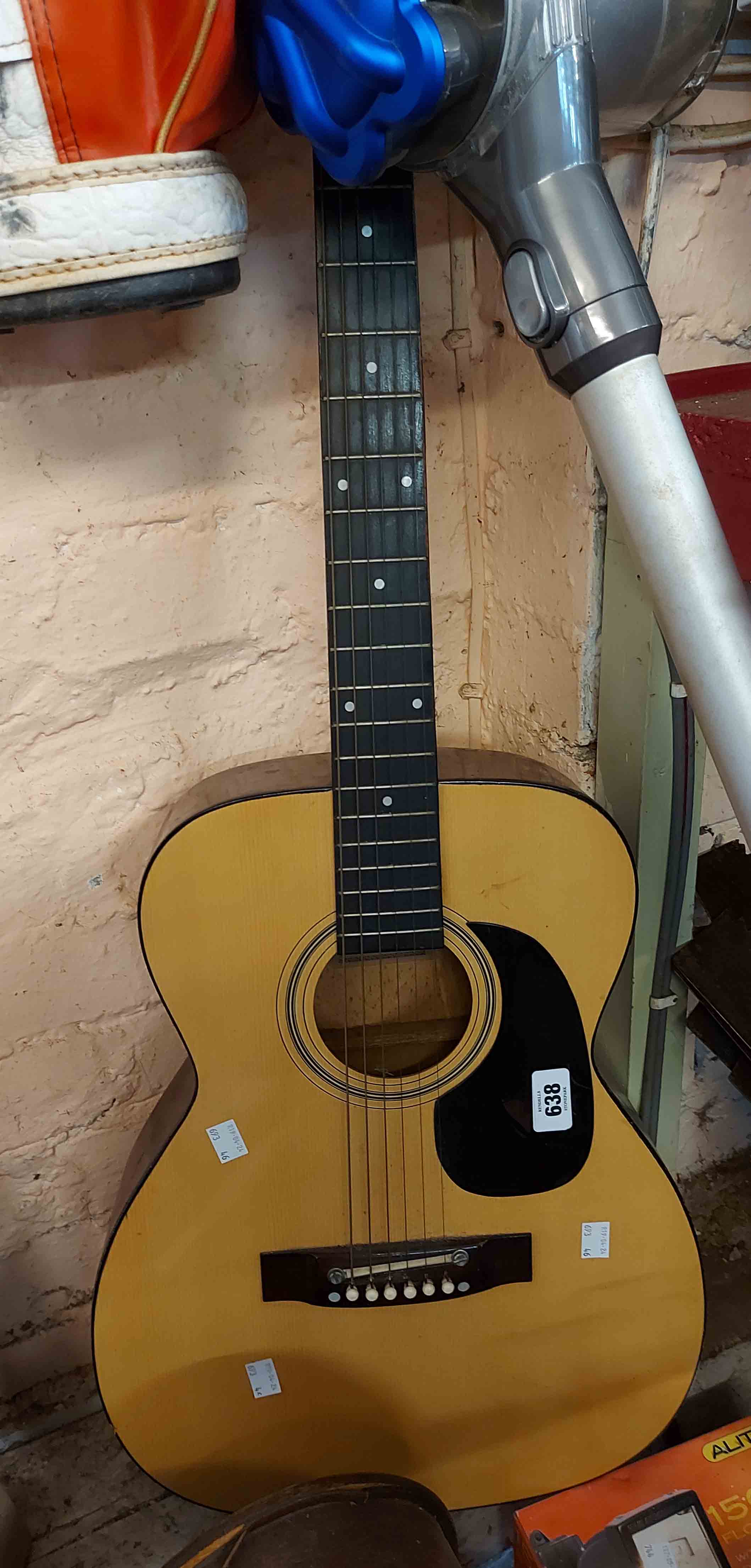 A vintage Kay small body acoustic guitar