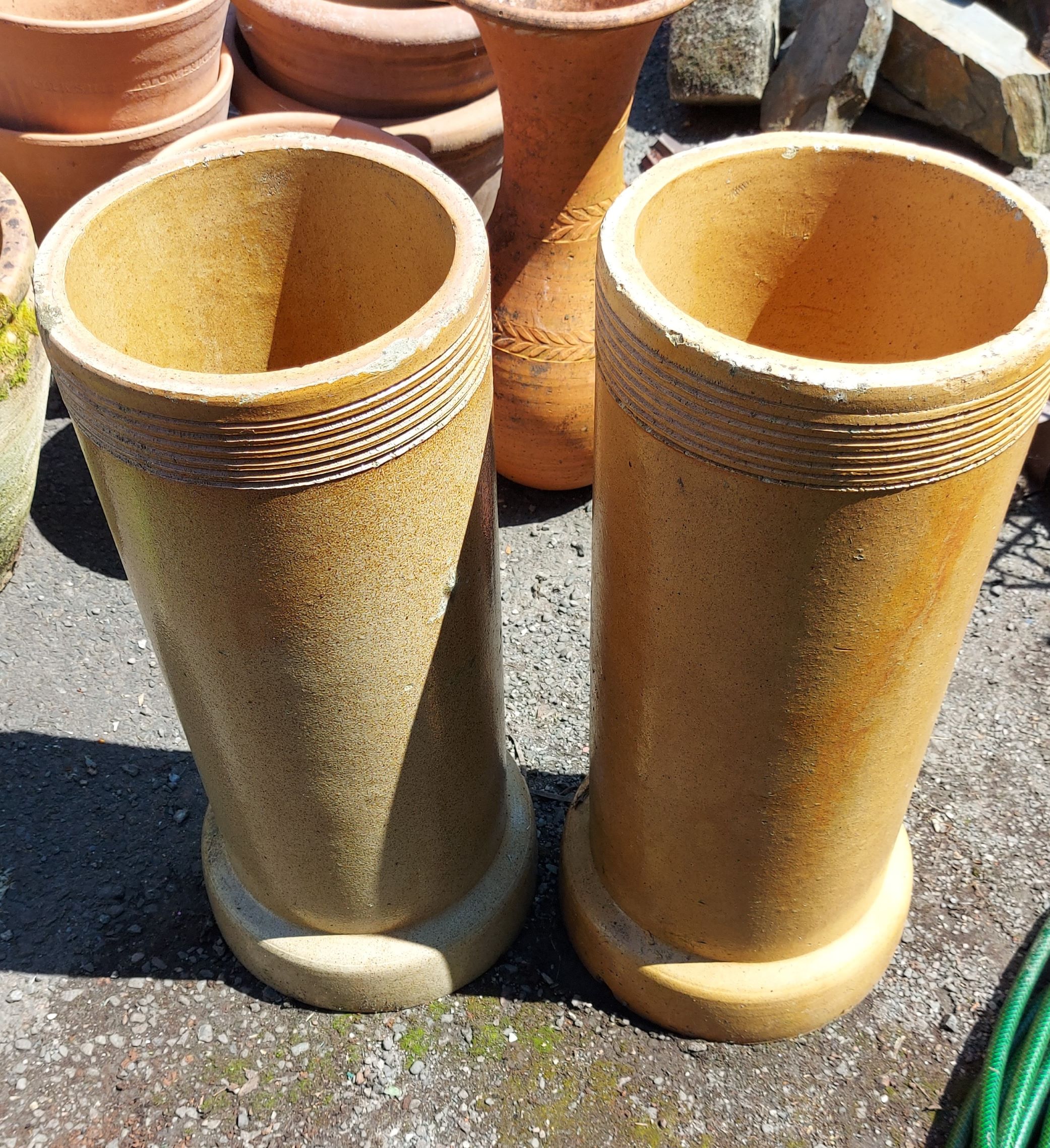 Two chimney pots