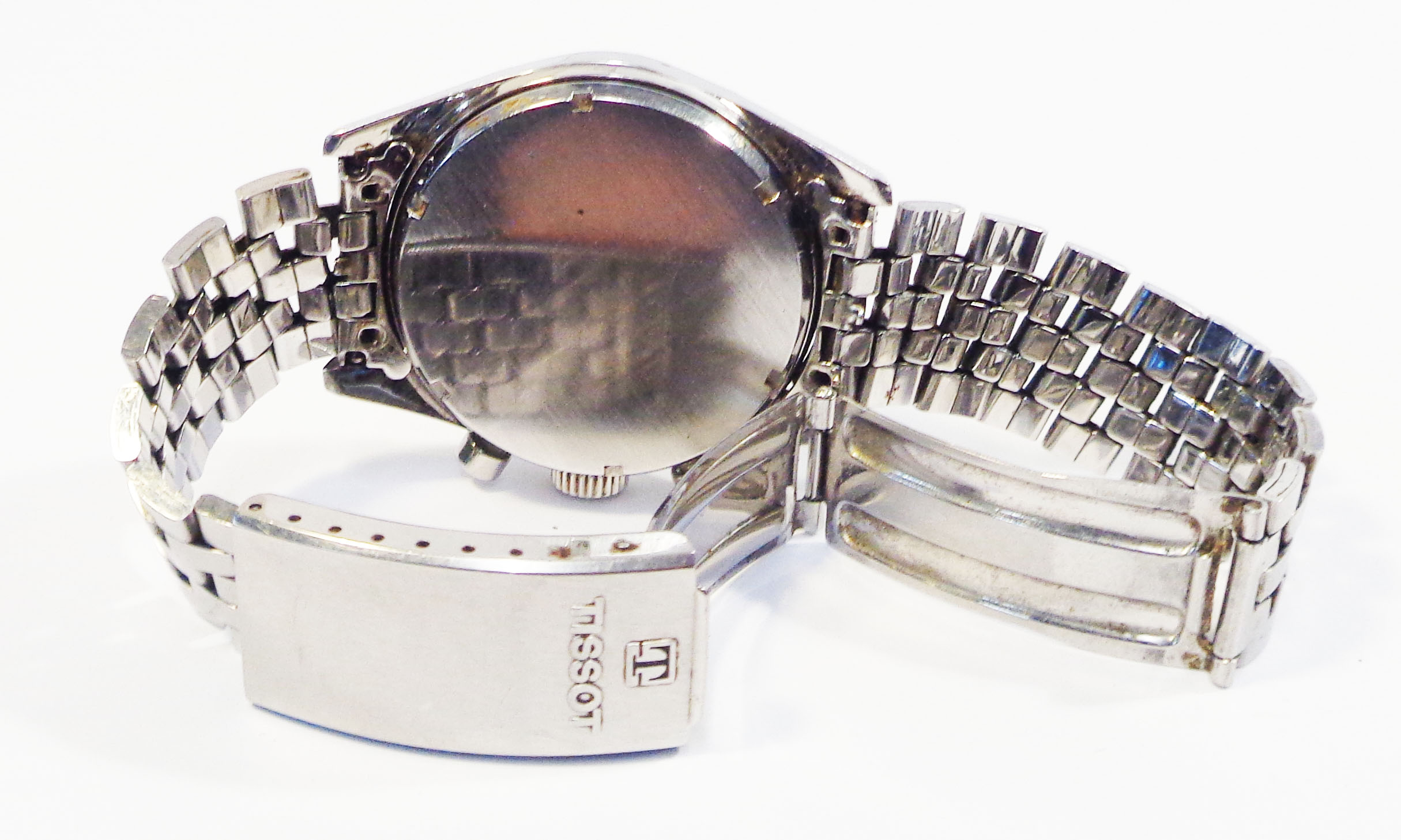 A late 1960's Heuer Carrera 'Reverse Panda' gentleman's steel cased chronograph wristwatch with - Image 3 of 4