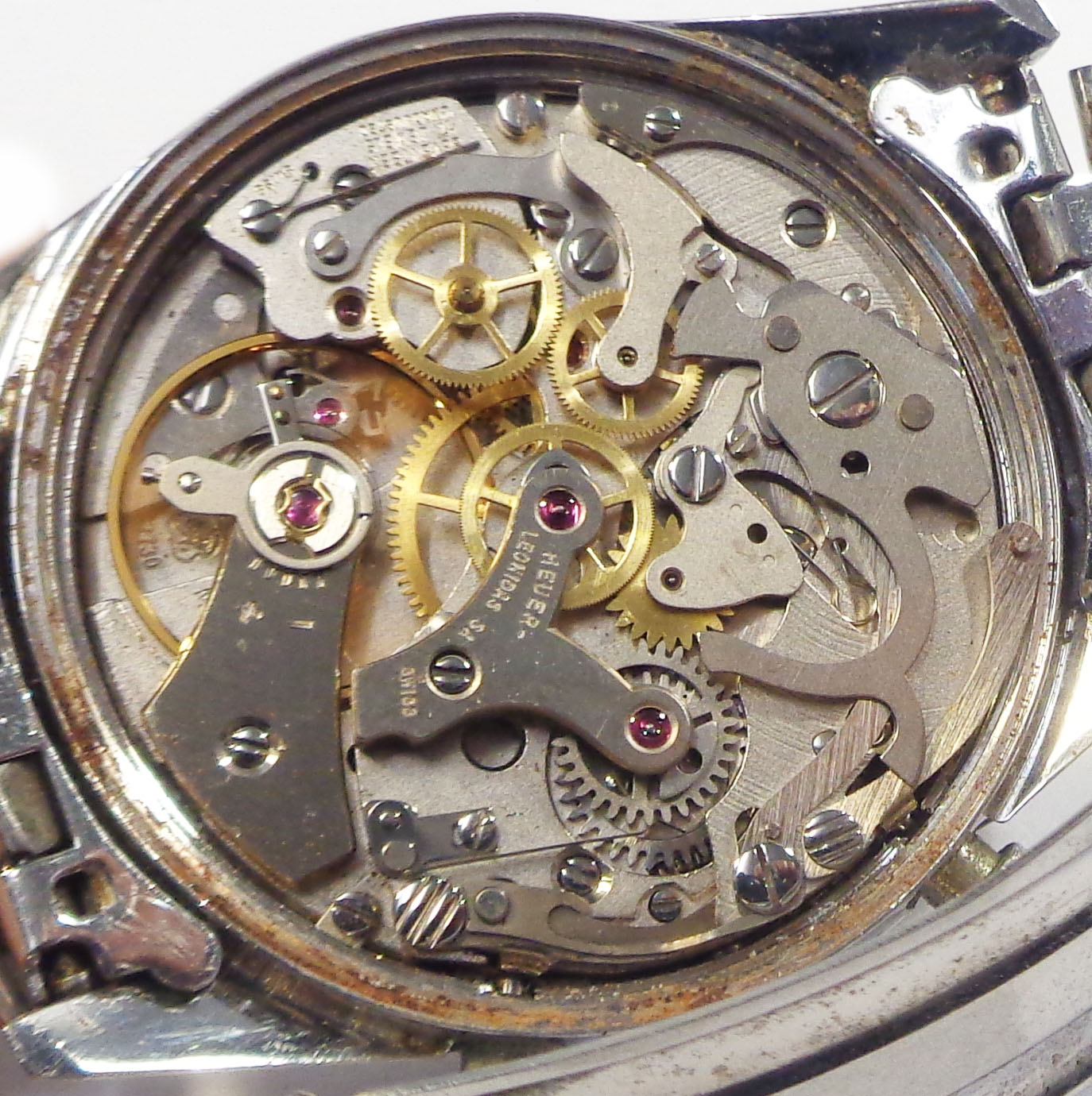 A late 1960's Heuer Carrera 'Reverse Panda' gentleman's steel cased chronograph wristwatch with - Image 2 of 4