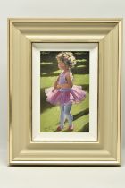 SHERREE VALENTINE DAINES (BRITISH 1959) 'PRETTY IN PINK', a signed limited edition print depicting a