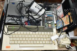BBC ACORN ELECTRON COMPUTER AND GAMES, games include Stardrifter, Stratobomber, Ravenskull,