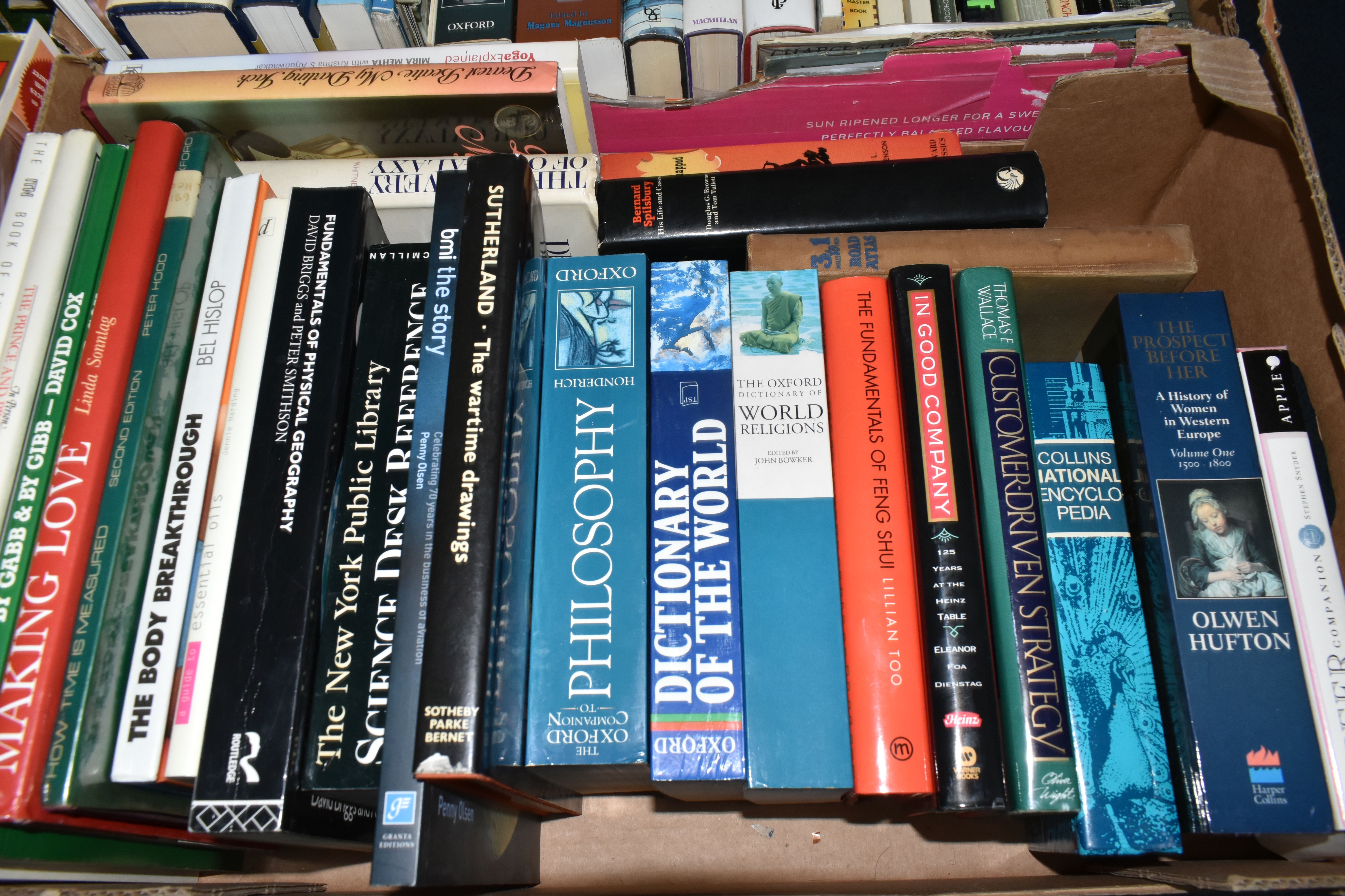EIGHT BOXES OF ASSORTED BOOKS. mostly late 20th century hardbacks, subjects include art, philosophy, - Image 2 of 9