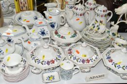A LARGE QUANTITY OF ADAMS DINNERWARE, comprising 'Baltic' and 'Vermont' and 'Old Colonial' patterns,