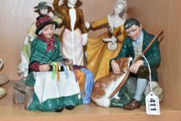 FIVE ROYAL DOULTON FIGURINES, comprising Silks And Ribbons HN2017, The Master HN2325, Anna Of Five