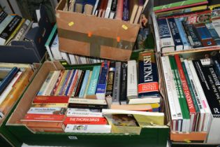 EIGHT BOXES OF ASSORTED BOOKS. mostly late 20th century hardbacks, subjects include art, philosophy,